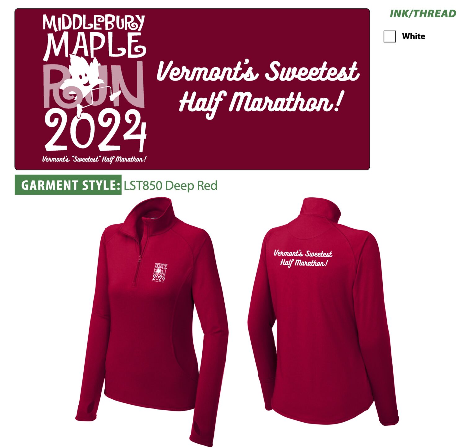 Race Info Middlebury Maple Run